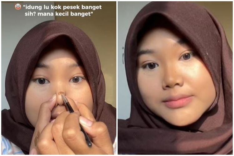 Teknik Kontur Hidung Supaya Tidak Terlalu Dramatik